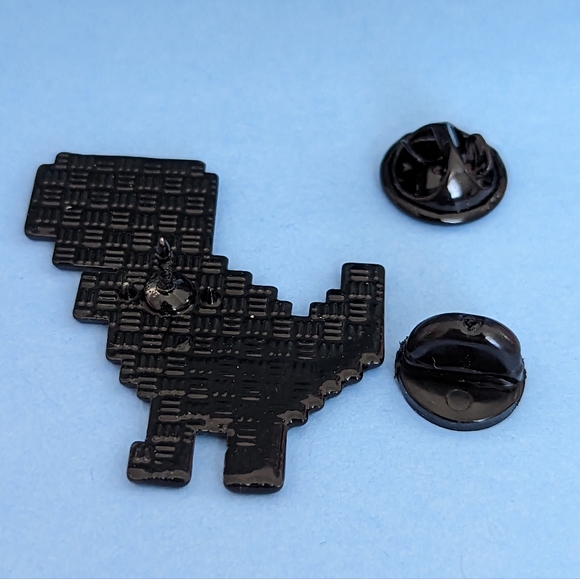 Pixel Dinosaur Pin - Picture 2 of 2